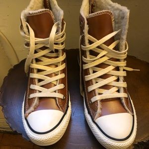 Converse Leather high-top sneakers